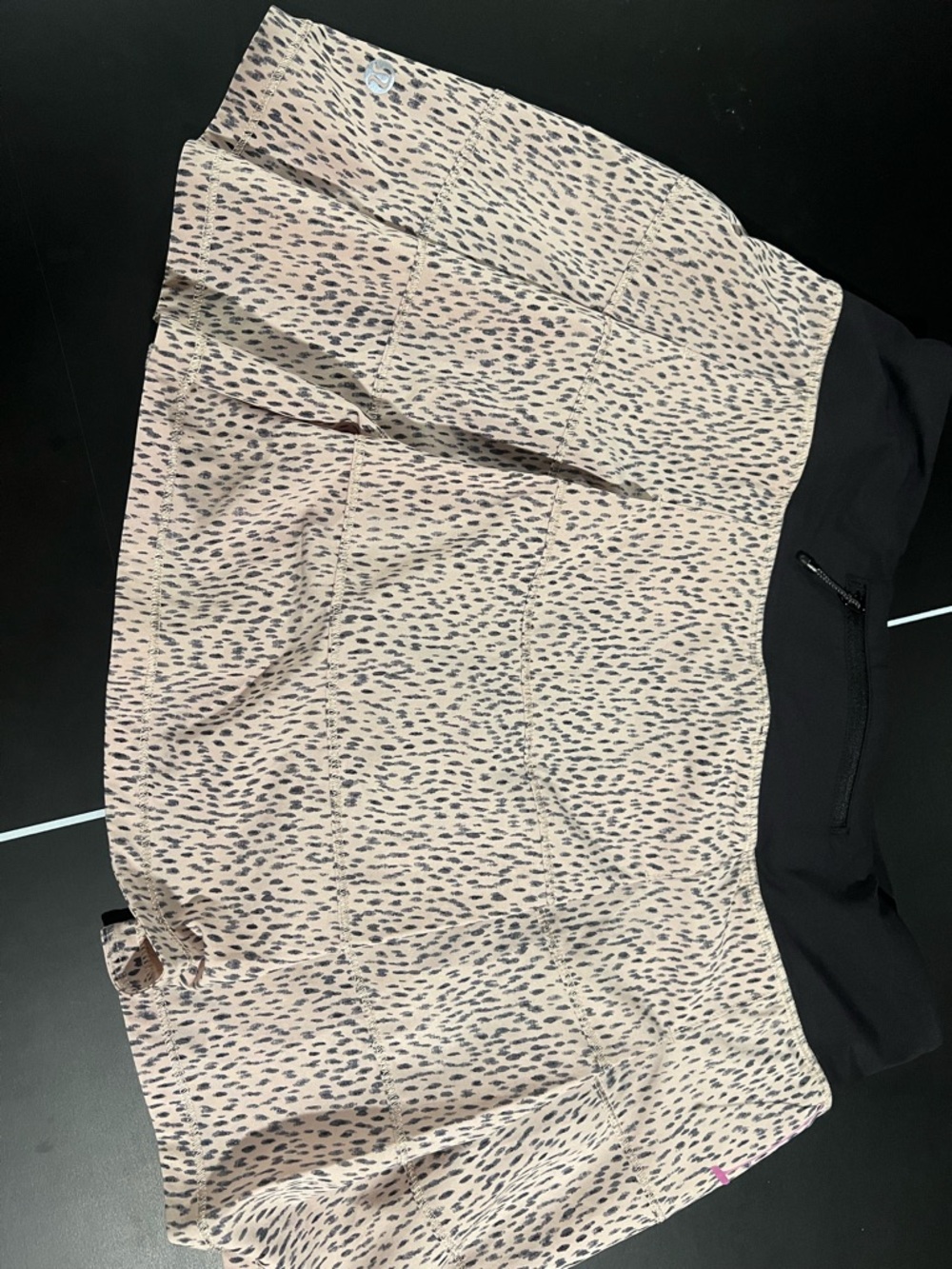 lululemon athletica Pink Tan Leopard Print Skort